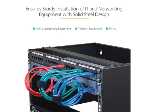 10U Wandmonteerbaar Netwerk Rack 19 inch Zwart