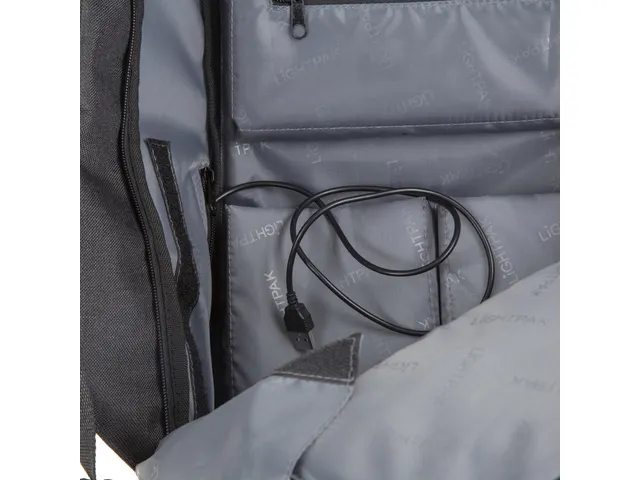 Rugzak Lightpack Lockpak grijs45x31x15cm