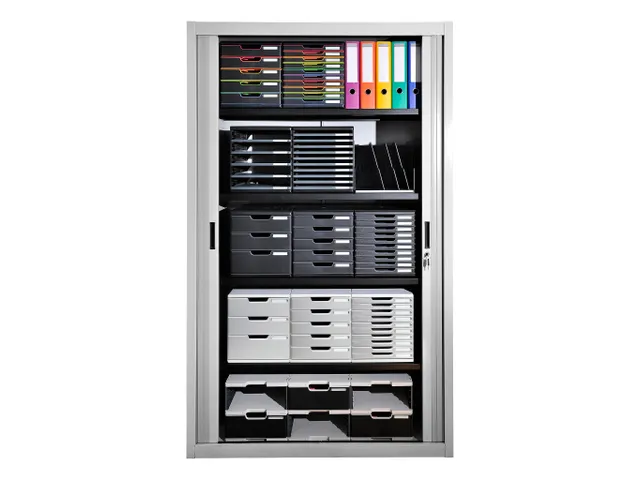 Exacompta Ladenblok Modulo met 10 Laden Gesloten Grijs