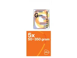 Postzegel Nederland 50-350 gram 5 per vel