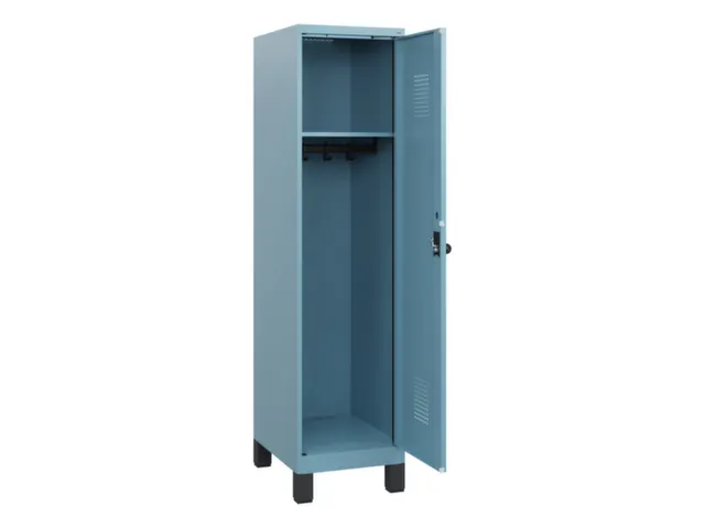 schoollocker,HxBxD 1630x400x500mm,1vak,vak B 400mm,draaigrendel,voeten