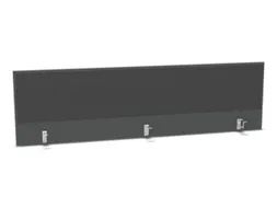 opzetpaneel bureau aanbouw achter MS-donkergrijs antraciet 2000mm