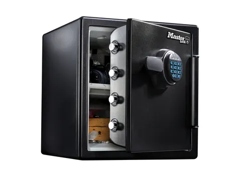 Kluis MasterLock brandvrij en waterdicht electronisch combi-slot XL Zw