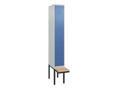 Dubbeldekse dekenkist,HxBxD 2120x300x815mm,1x2vak.,vak B 300mm