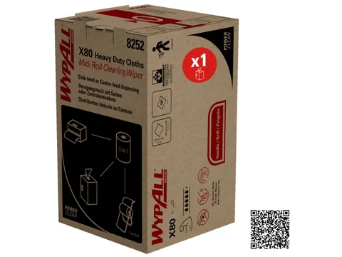 WypAll X80 8252 Power Clean 2-in-1 Wit 1 Rol x 180 Poetsdoeken