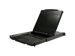 Dual Rail KVM Rack Console 17 inch lcd