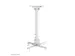 Support de plafond pour vidéoprojecteur Neomounts CL25-540WH1 blanc