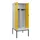 PBM-locker met bank,HxBxD 2120x800x815mm,2vak,vak B 400mm,draaigrendel