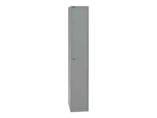 garderobekast,HxBxD 1802x305x457mm,1vak,cil.-slot,romp zilverkleurig