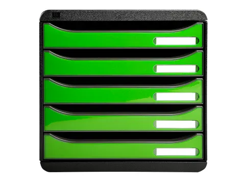 Exacompta Ladenblok Iderama Big-Box A4+ 5 Laden Zwart/Appelgroen