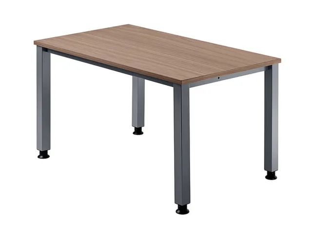 In hoogte verstelbaar bureau,HxBxD 680-760x1200x800mm,blad notenboom