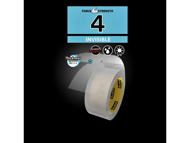 Plakband Scotch Extremium invisible 48mmx25m transparant