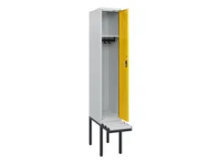 locker met bank,HxBxD 1950x300x815mm,1vak,vak B 300mm,cilinderslot