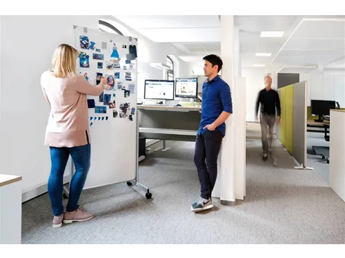 Verrijdbaar Whitebord 75x180cm MAULpro Easy2move