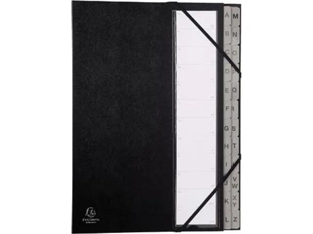 Sorteermap Ordonator A4 A-Z Zwart karton