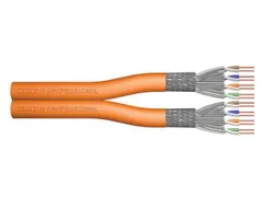 CAT 7 S-FTP installatiekabel 1200MHz Dca AWG 23/1 500m haspel Dx Oranj