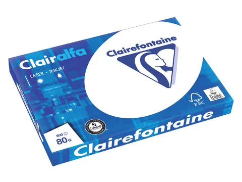 Kopieerpapier Clairefontaine Clairalfa A3 80 Gram Wit