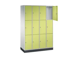 lockerkast,RAL 7035/RDS1108060,HxBxD 1950x1220x500mm,4x3vakken - 1