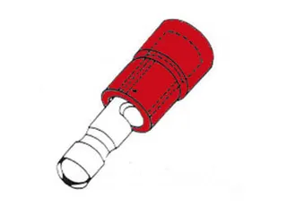 Kabelschoen "Male Bullet" Rood - 1