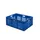Euronorm Stapelkrat 320x800x600mm 127liter Blauw Wanden Opengewerkt