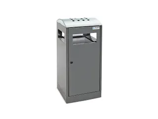 combi-asbak 815x350x350mm afvalbak 40 liter staal RAL7016 Antraciet - 1