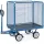 Handtrekwagen Trekoog 6443vz 700kg 1200x800mm Draadgaas Massief Rubber