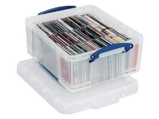Opbergdoos 18 Liter Transparant Cd/dvd Groot - 1