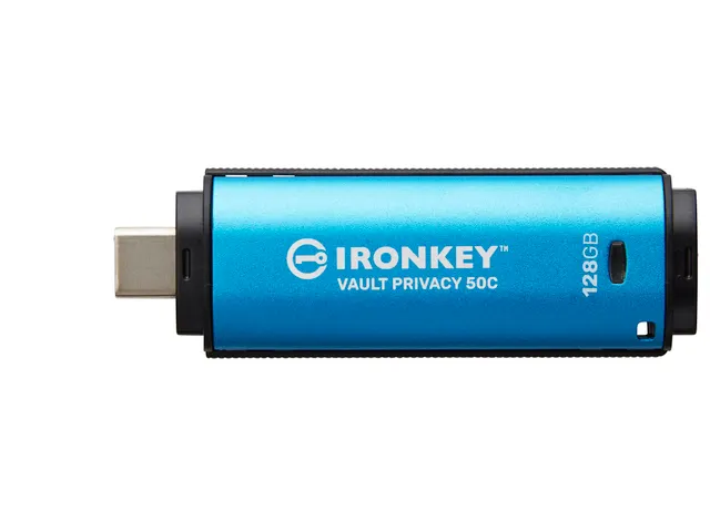 128GB USB-C IronKey Vault Privacy 50C AES-256 versleuteling, FIPS 197
