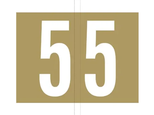 Jalema codetab 5 Goud gelamineerd, rol van 500 tabs