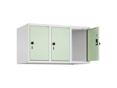 opzetkast,v. locker,3vak.,vak B 300mm,HxBxD 500x900x500mm,draaigrendel