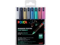 paintmarker PC-1MR, 8 assorti metallic kleuren