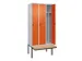 locker voor scheiding van kleding,HxBxD 2120x900x815mm,3vak