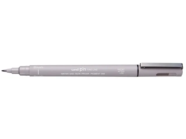 Fineliner Uni-ball Brush Fin gris clair