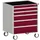 ladekast verrijdbaar 980x800x525mm 5laden romp RAL7035 front RAL3004