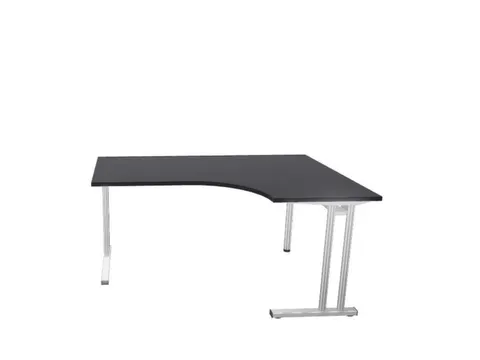 Bureau In Vrije Vorm Hxbxd 720x1600x1200mm Cc-Zwart C-voet