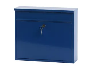 Wandbrievenbus 31.5cm Blauw Staal - 1