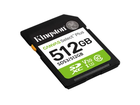 512GB SDXC Canvas Select Plus Gen3 150MB/s C10 UHS-I U3 V30