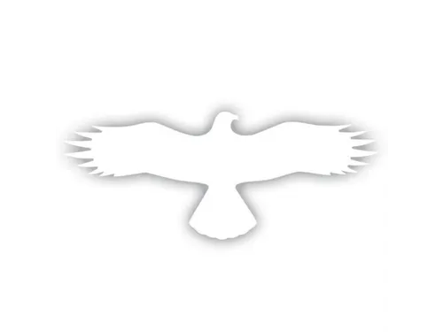 sticker,Buizerd,PVC,wit,zelfklevend,HxB 145x367mm