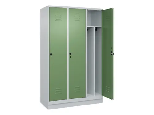 locker voor scheiding van kleding,HxBxD 1950x1200x500mm,3vak