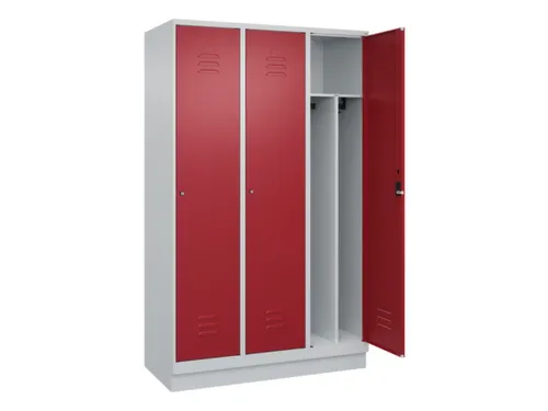 locker voor scheiding van kleding,HxBxD 1950x1200x500mm,3vak