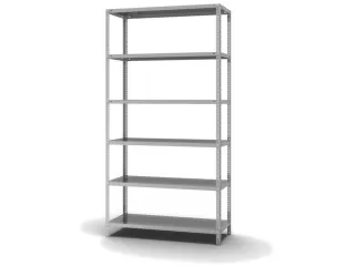 magazijnstelling,grondveld,HxBxD 2500x1300x500mm,vaklast 200kg - 2