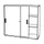 Schuifdeurkast Hxbxd 1100x1300x400mm 3 Oh Afsluitbaar Wit Front Wit