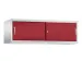 Armoire superposable,corps RAL7035,face avant RAL3003