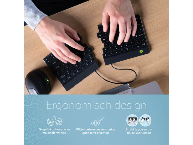 Clavier R-Go Split Break QWERTY WL noir