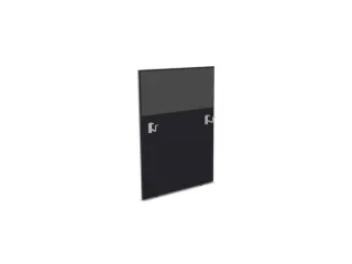baliepaneel,v. bureau,aanbouw links,B 800mm,CC-zwart,BN8010-antraciet - 1