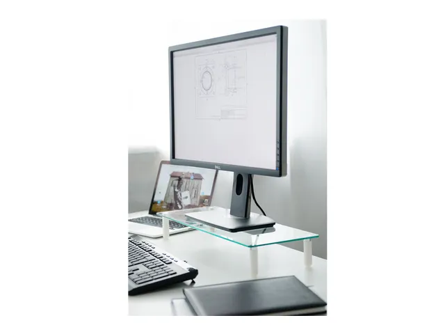 DIGITUS Universele Beeldschermverhoging Glas