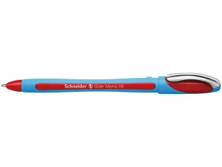 Balpen Schneider Slider Memo XB 1,4mm kogelbreedte rood - 4