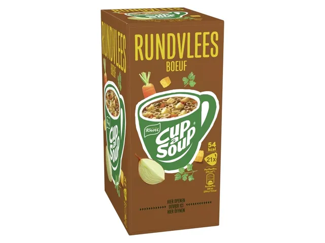 Cup-a-Soup Knorr rundvlees 21x175ml Voordeelbundel