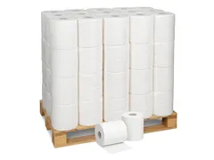 Poetsrol Midi 1-laags 21,5xØ19cmx275m 6 rollen Wit Pallet