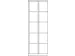 armoire multicases,HxlxP 1850x600x500mm,RAL7035,face avant RAL5012